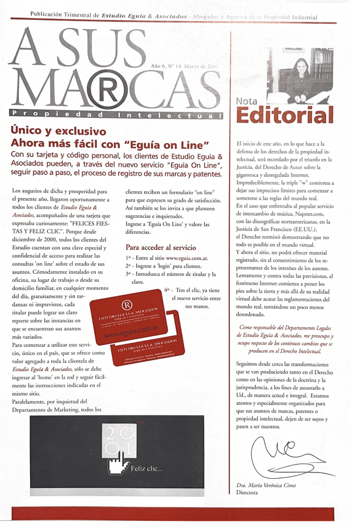 Newsletter Asus Marcas del estudio Eguía